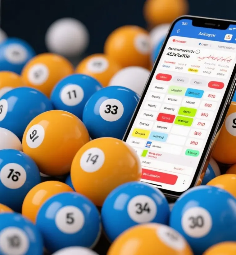 Numbered lottery balls and results analysis